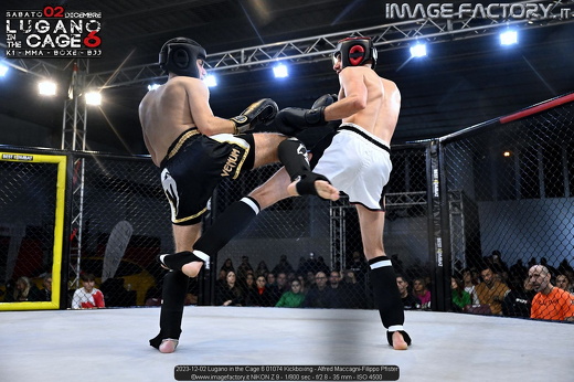 2023-12-02 Lugano in the Cage 6 01074 Kickboxing - Alfred Maccagni-Filippo Pfister